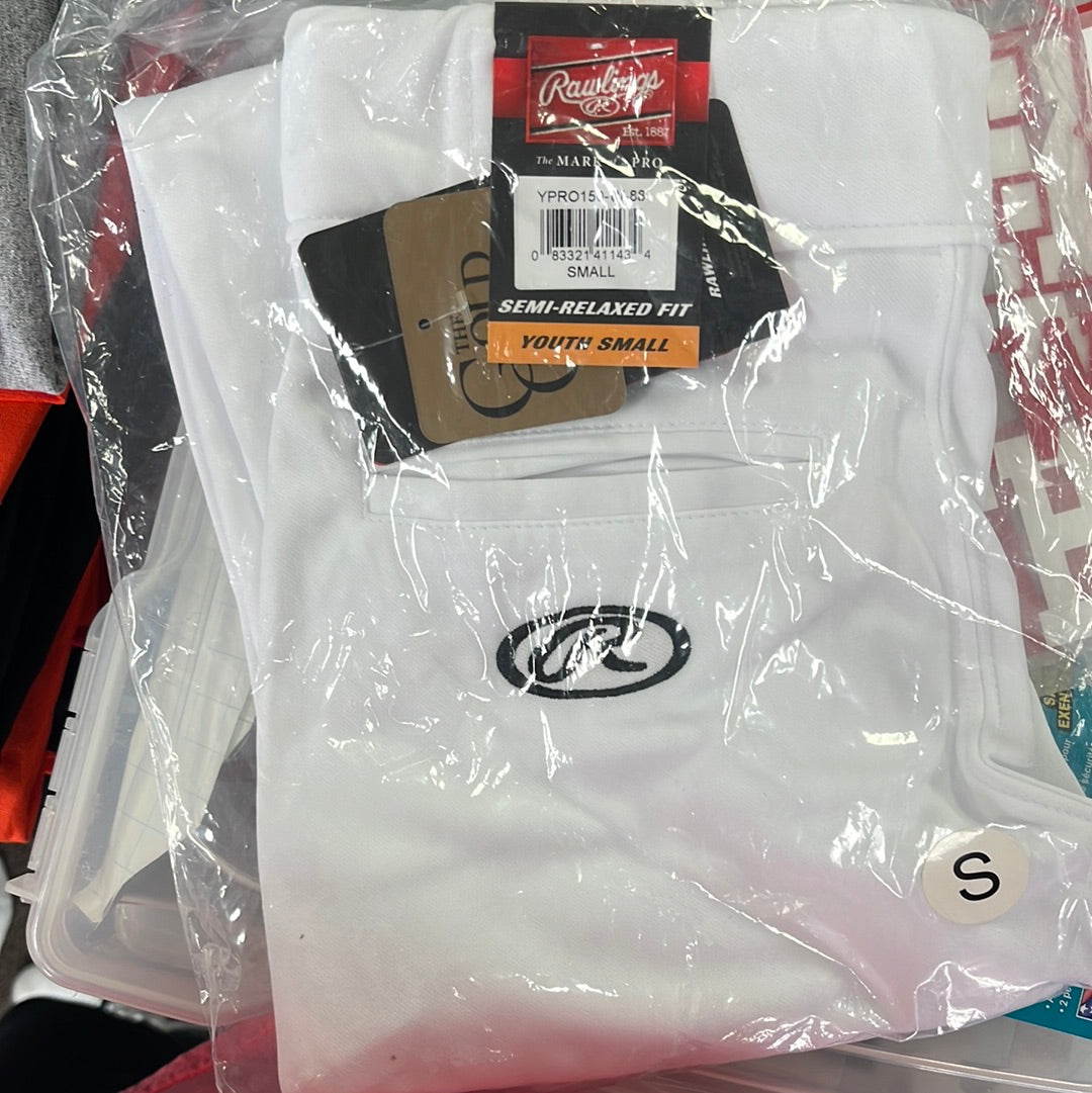 YPRO150 RAWLINGS OPEN BOTTOM PANTS YOUTH