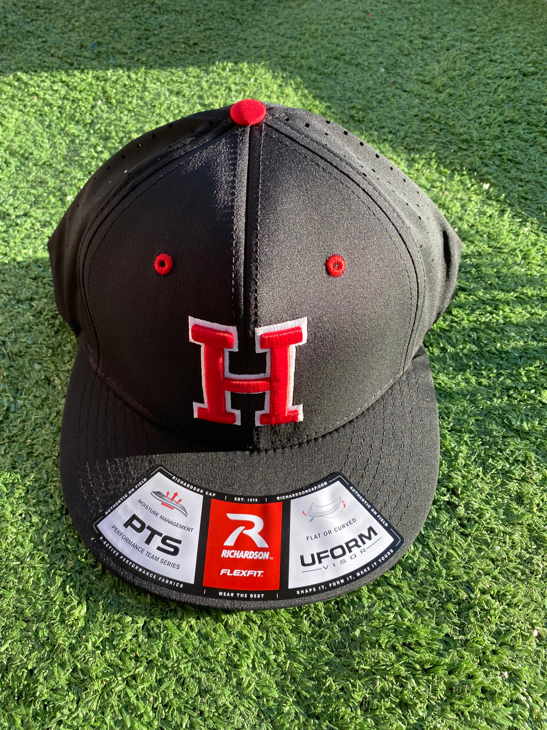 Heath Hat ( Black with 3 color H)