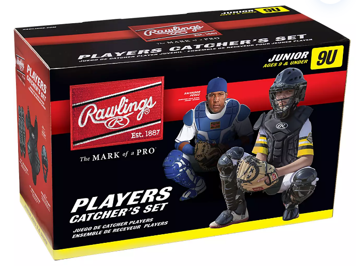 baseball catcher gear youth Rawlings Players Series Youth Catcher's Set (Ages 6-8) – Rockwall Sports Center