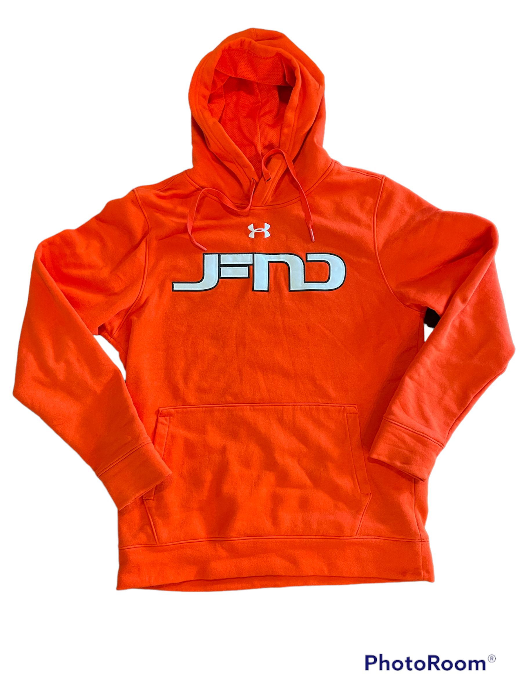 Under armour blaze orange sweatshirt sales