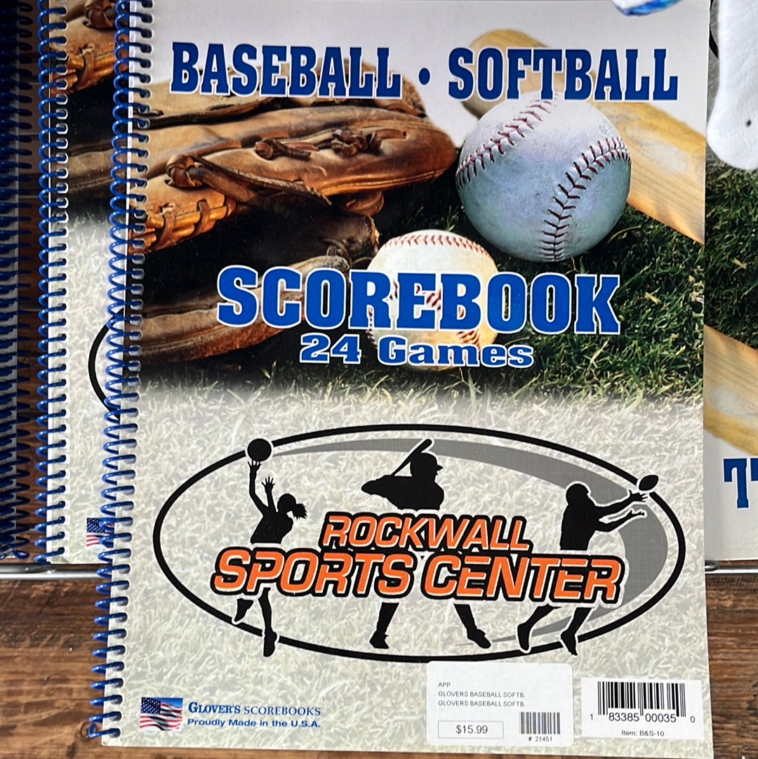 Baseball scorebook 24 games