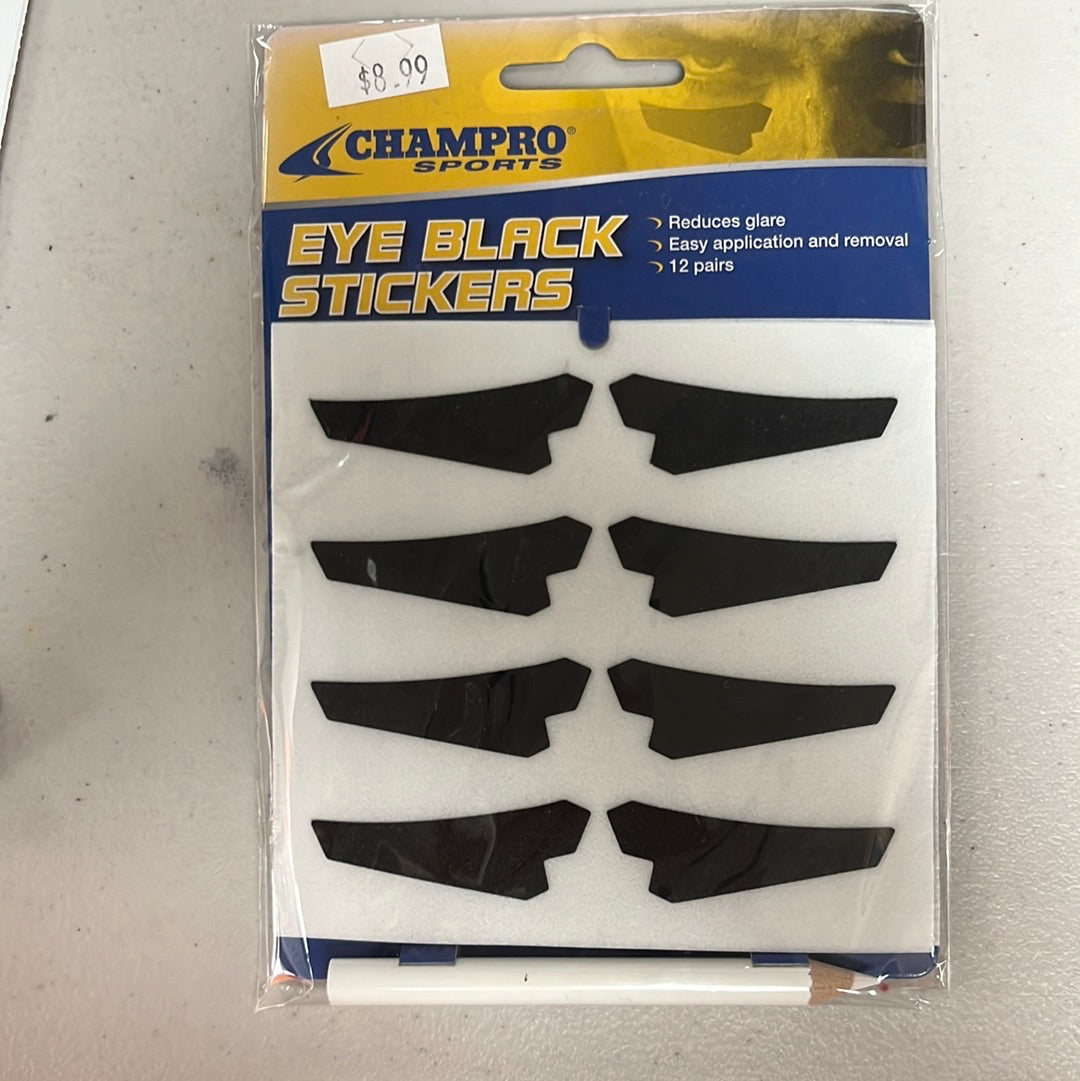 Eye black stickers