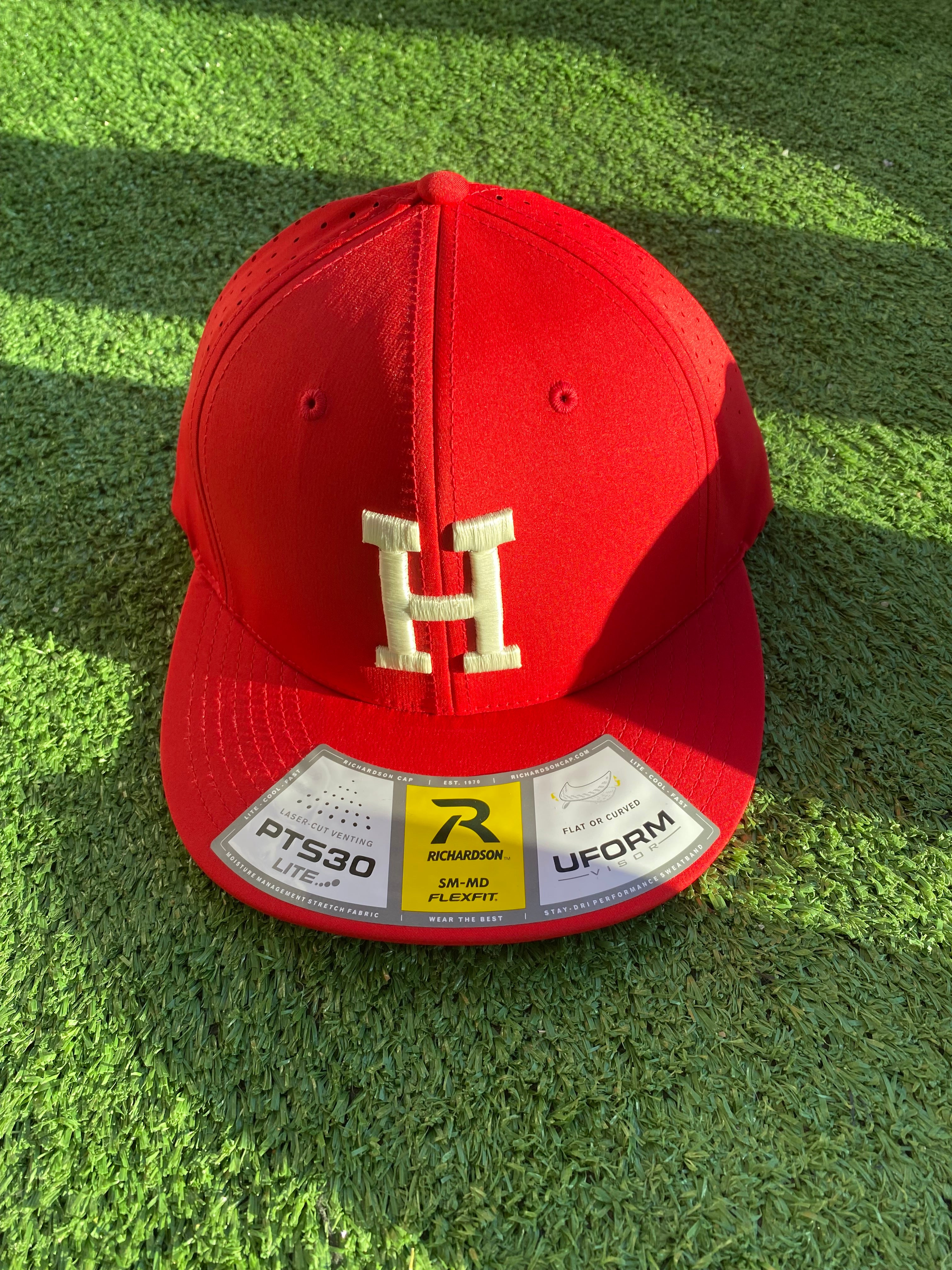 Heath hat (Red with cream H)